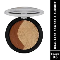 Fashion Colour Dual Face Powder and Blusher (Shade 03)-thumb1