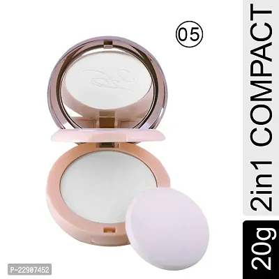 Fashion Colour Nude Makeover 2 IN 1 Face Compact Powder II Oil Control, Nude Makeover, Natural and Flawless (Shade 05)-thumb2