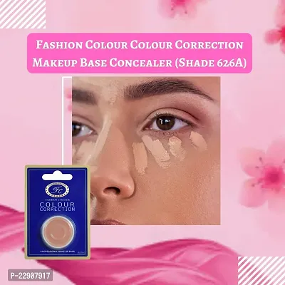 Fashion Colour Colour Correction Natural Makeup Base Concealer - for All Skin Tones, Dermatologically Approved Creamy  Long Lasting (626A) Natural Finish-thumb3