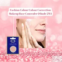 Fashion Colour Colour Correction Natural Makeup Base Concealer - for All Skin Tones, Dermatologically Approved Creamy  Long Lasting (2) Natural Finish-thumb2