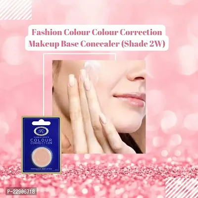 Fashion Colour Colour Correction Natural Makeup Base Concealer - for All Skin Tones, Dermatologically Approved Creamy  Long Lasting (2) Natural Finish-thumb3