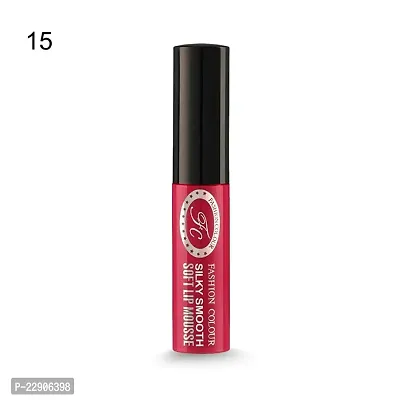 Fashion Colour Silky Smooth Soft Lip Mousse, 5ml (15 True Scarlet)-thumb3