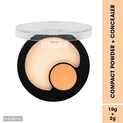 Fashion Colour 2 In 1 Compact Powder and Concealer II Perfect Match, Instant Flawless Perfector (10g+2g) (Shade 03)-thumb2