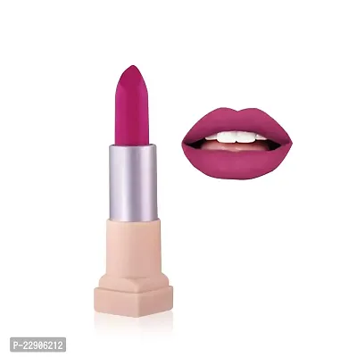 Fashion Colour Velvet Texture Vivid Matte Lipstick, Long Lasting, Smooth and Highly Pigmented Finish With The Smoothing Properties of a Primer (3.8g) (02 Soft Purle)