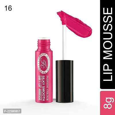 Fashion Colour Silky Smooth Soft Lip Mousse, 5ml (16 Pink Tango)-thumb2