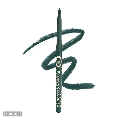 FASHION COLOUR Intense Revolving Kajal | High Impact Intense Color In 1 Stroke | 12HR Long Stay | Matte  Mettalic Finish | Soft Texture | Waterproof  Smudgeproof | (Green)