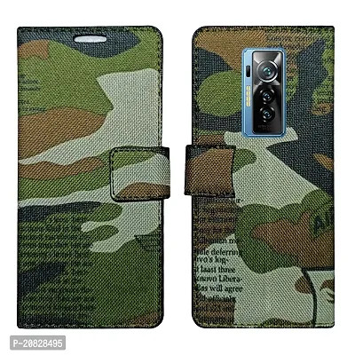 Dhar Flips Army Flip Cover Tecno Phantom X| Leather Finish|Shock Proof|Magnetic Clouser Compatible with Tecno Phantom X (Multicolor)