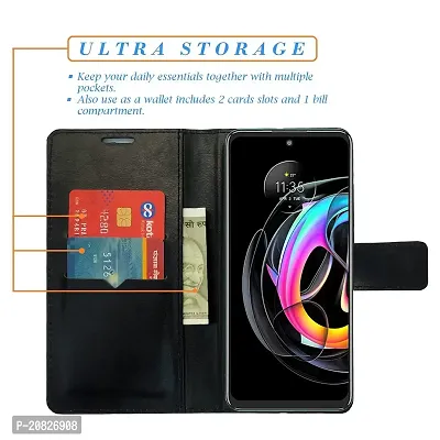 Dhar Flips Glitter Flip Cover for Moto Edge 20 Fusion| Leather Finish|Shock Proof|Magnetic Clouser Compatible with Moto Edge 20 Fusion | World's First Color Changing Flip Cover(Multicolor)-thumb3