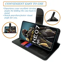 Dhar Flips Cobra Flip Cover for Iqoo Neo 7 5G| Leather Finish|Shock Proof|Magnetic Clouser Compatible with Iqoo Neo 7 5G | World's First Color Changing Flip Cover(Multicolor)-thumb2