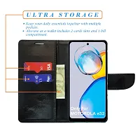 Dhar Flips Orange Pattern Flip Cover for Motorola e32| Leather Finish|Shock Proof|Magnetic Clouser Compatible with Motorola e32(Orange)-thumb1