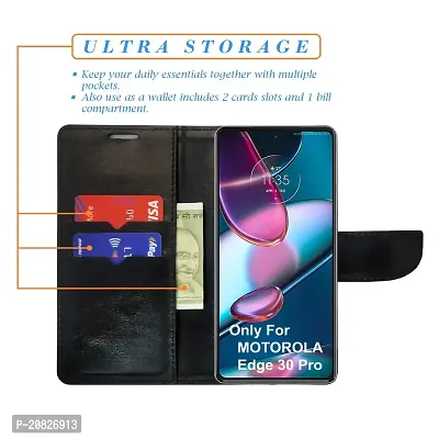 Dhar Flips Orange Pattern Flip Cover for Motorola Edge 30 Pro| Leather Finish|Shock Proof|Magnetic Clouser Compatible with Motorola Edge 30 Pro(Orange)-thumb3
