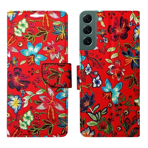 Dhar Flips Pattern Flip Cover for Samsung S22 Plus| Leather Finish|Shock Proof|Magnetic Clouser Compatible with Samsung S22 Plus