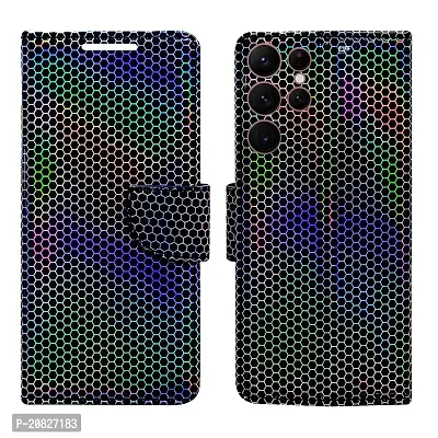 Dhar Flips Cobra Flip Cover for Samsung S22 Ultra| Leather Finish|Shock Proof|Magnetic Clouser Compatible with Samsung S22 Ultra | World's First Color Changing Flip Cover(Multicolor)