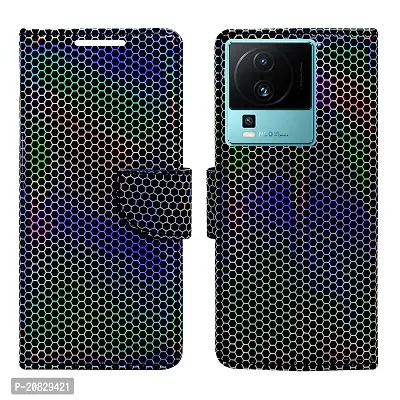 Dhar Flips Cobra Flip Cover for Iqoo Neo 7 5G| Leather Finish|Shock Proof|Magnetic Clouser Compatible with Iqoo Neo 7 5G | World's First Color Changing Flip Cover(Multicolor)