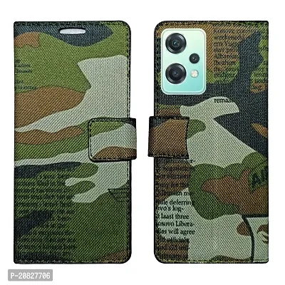 Dhar Flips Army Flip Cover OnePlus Nord CE2 Lite| Leather Finish|Shock Proof|Magnetic Clouser Compatible with OnePlus Nord CE2 Lite (Multicolor)-thumb0