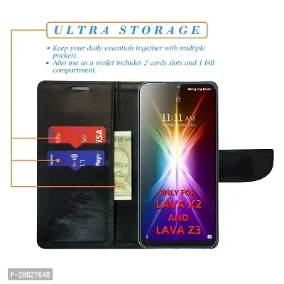 Dhar Flips Glitter Flip Cover for Lava X2| Leather Finish|Shock Proof|Magnetic Clouser Compatible with Lava X2 | World's First Color Changing Flip Cover(Multicolor)-thumb3