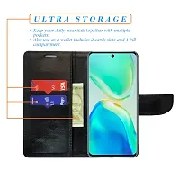 Dhar Flips Orange Pattern Flip Cover for Vivo S15 (Leather Finish | Smooth Touch | Foldable Stand | Shock Proof | Magnetic Clouser | Wallets Cards Slots | Orange)-thumb1