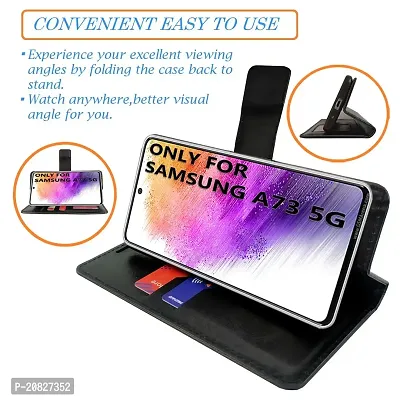 Dhar Flips Army Flip Cover Samsung A73 5G| Leather Finish|Shock Proof|Magnetic Clouser Compatible with Samsung A73 5G (Multicolor)-thumb2