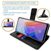 Dhar Flips Army Flip Cover Oppo F21 Pro 4G| Leather Finish|Shock Proof|Magnetic Clouser Compatible with Oppo F21 Pro 4G (Multicolor)-thumb1