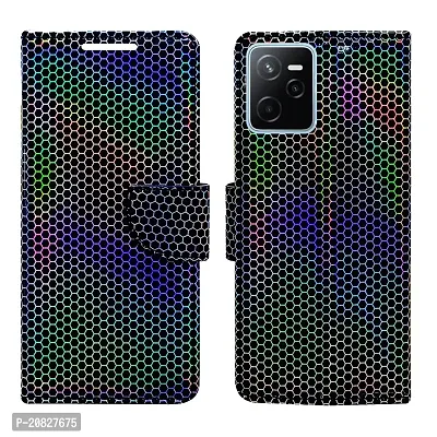 Dhar Flips Cobra Flip Cover for Realme Narzo 50A Prime| Leather Finish|Shock Proof|Magnetic Clouser Compatible with Realme Narzo 50A Prime | World's First Color Changing Flip Cover(Multicolor)