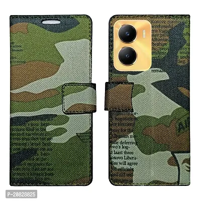 Dhar Flips Army Flip Cover Vivo Y56 5G| Leather Finish|Shock Proof|Magnetic Clouser Compatible with Vivo Y56 5G (Multicolor)-thumb0