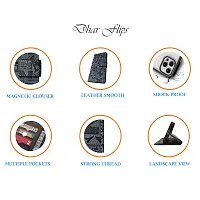 Dhar Flips Grey ATZ Flip Cover Motorola Edge 30 Pro| Leather Finish|Shock Proof|Magnetic Clouser Compatible with Motorola Edge 30 Pro (Grey)-thumb3