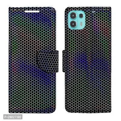 Dhar Flips Cobra Flip Cover for Moto Edge 20 Fusion| Leather Finish|Shock Proof|Magnetic Clouser Compatible with Moto Edge 20 Fusion | World's First Color Changing Flip Cover(Multicolor)
