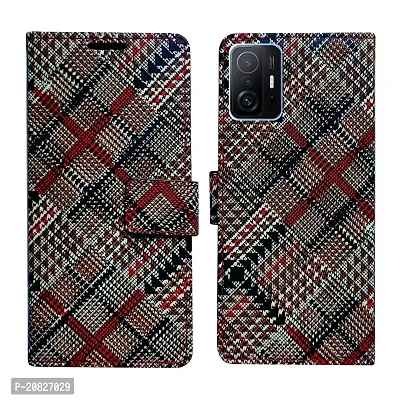 Dhar Flips Check Flip Cover Mi 11T Pro 5G | Leather Finish|Shock Proof|Magnetic Clouser Compatible with Mi 11T Pro 5G (Multicolor)