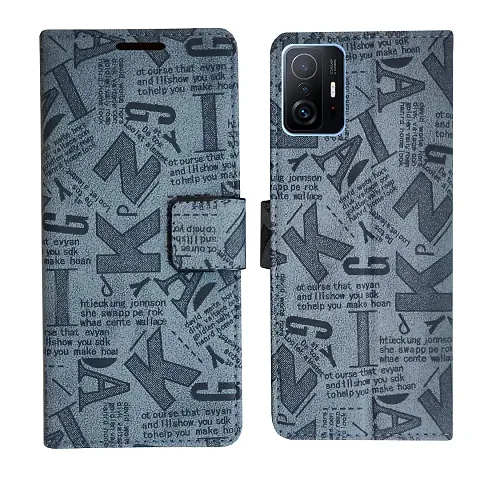 Dhar Flips Design Flip Cover for Mi 11T Pro 5G | Leather Finish|Shock Proof|Magnetic Clouser Compatible with Mi 11T Pro 5G