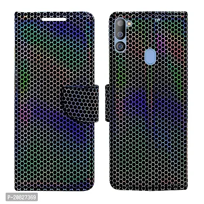 Dhar Flips Cobra Flip Cover for Samsung M21 2021| Leather Finish|Shock Proof|Magnetic Clouser Compatible with Samsung M21 2021 | World's First Color Changing Flip Cover(Multicolor)