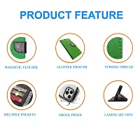Dhar Flips Green MRC Flip Cover Moto Edge 40 NEO | Leather Finish|Shock Proof|Magnetic Clouser Compatible with Moto Edge 40 NEO(Green)-thumb3