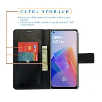 Dhar Flips Grey ATZ Flip Cover Oppo F21 Pro 4G| Leather Finish|Shock Proof|Magnetic Clouser Compatible with Oppo F21 Pro 4G (Grey)-thumb2