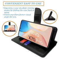 Dhar Flips Orange Pattern Flip Cover for Vivo X70 Pro| Leather Finish|Shock Proof|Magnetic Clouser Compatible with Vivo X70 Pro(Orange)-thumb1