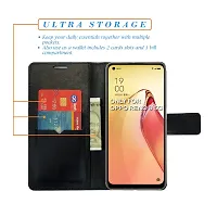 Dhar Flips Check Flip Cover for Oppo Reno8 5G(Leather Finish | Smooth Touch | Foldable Stand | Shock Proof | Magnetic Clouser | Wallets Cards Slots | Multicolor)-thumb2