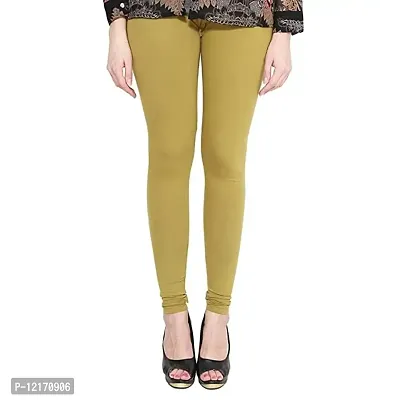 Stylish Fancy Cotton Solid Full Length Leggings For Women