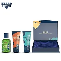 Beardhood Complete Face Care Kit (Tan Removal Scrub, Peel Off Mask, Green Tea Face Wash), Gift Box Pack Of 3-thumb3