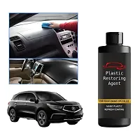 Plastic Restoring agent for car dashboard bumper tyers  seats door etc. Pack of 2 100ML Each-thumb1