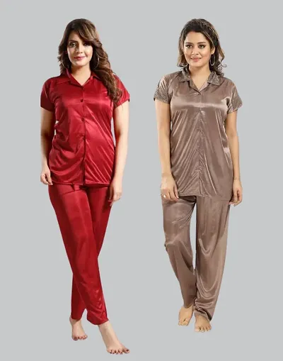 Must Have Satin Night Suits Women's Nightwear 