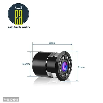 Universal 8 Led Lights Flush Mount 180 Viewing Angle Reverse Hd Camera Night Vision 12V Rear View Car Reverse Camera-thumb2