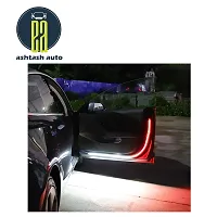 Car Door Warning Light Interior Door Safety Led Car Fancy Light - 2 Pcs (Red Blue Blinking And White Stable)-thumb2