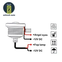 Angel Eyes Fog Light - Daytime Running Light Drl 12V Led Cob Chip-thumb2