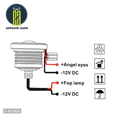 Angel Eyes Fog Light - Daytime Running Light Drl 12V Led Cob Chip-thumb3