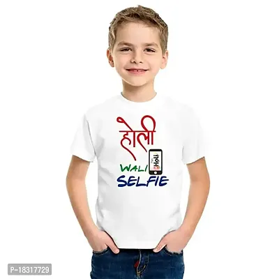 RK Sales Casual Printed Tshirts for Kids, Boys and Girls (Color-White, Size- 14-15 Years)