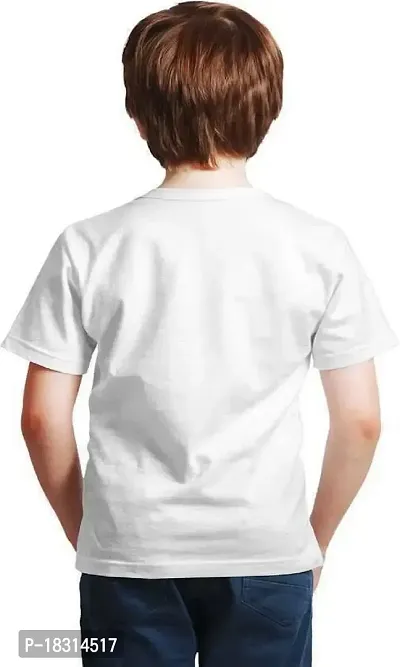 BBF Customized Designed Printed Round Neck Half Sleeve bestbf 9 Characters Printed T-Shirts for Kids, Boys and Girls (Color- White) (14-15 Years)-thumb2