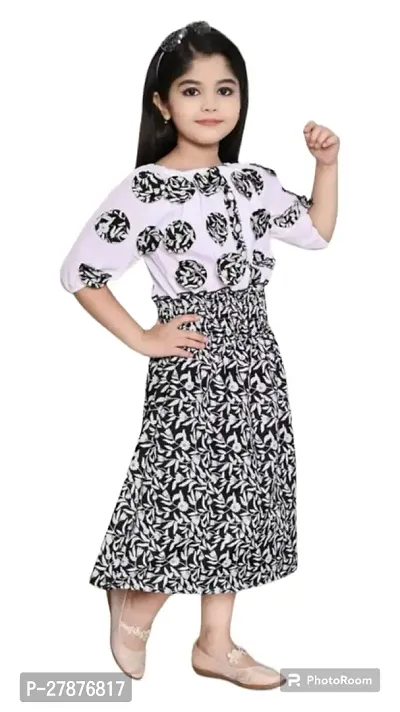 Trendy  Cotton Blend Frock For Girl