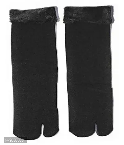 Fur Socks Black - Pack of 2-thumb0