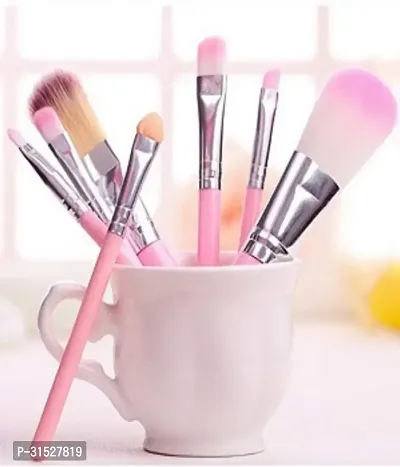 Pink makeup Brush - Pack of 7-thumb0