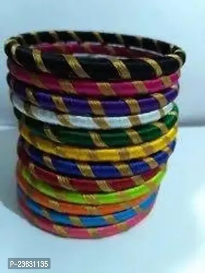 Elegant Plastic Bangles Set For Women And Girls-12 Pieces