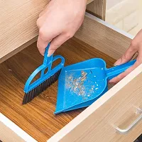 Multipurpose Plastic Mini Supdi Dustpan and Brush Broom Cleaning Set-thumb2