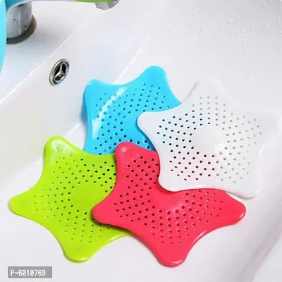 Multicolor Hair Catcher Durable Silicone Hair Stopper Shower Drain Covers Easy to Install and Clean for Bathroom Bathtub and Kitchen Sink (Pack of 2)-thumb0